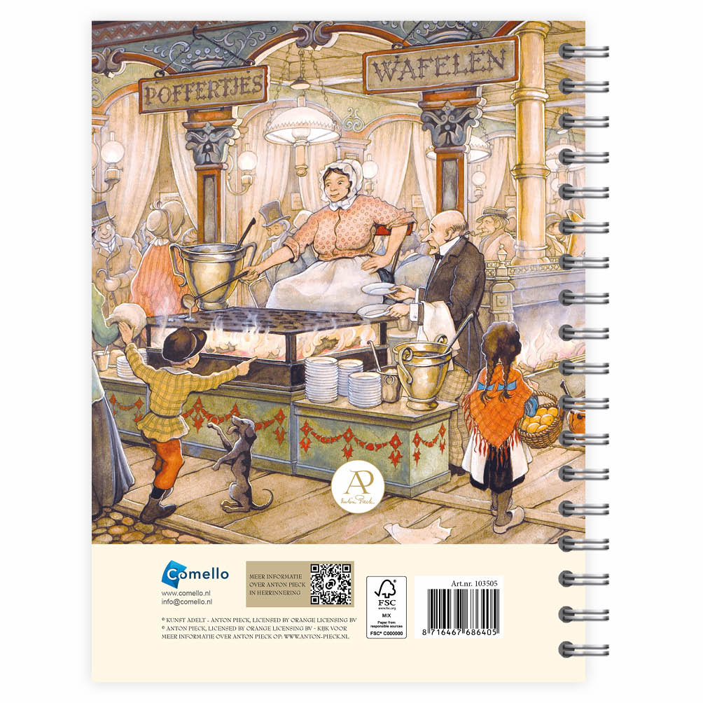 Anton Pieck bureau-agenda Poffertjes en Wafelen 2027 - Afbeelding 3