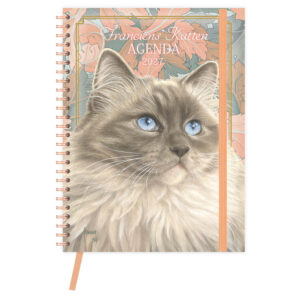 Franciens katten bureau-agenda (harde kaft) Blue  2027