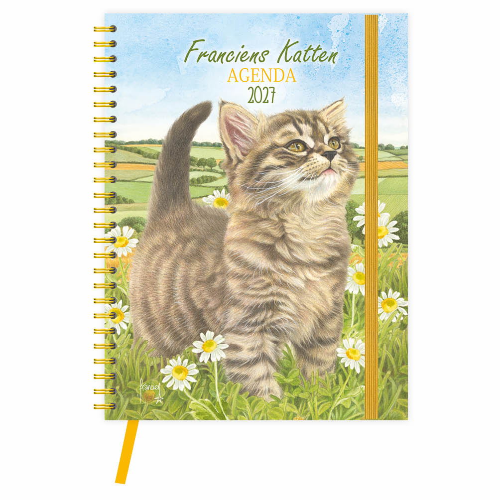 Franciens katten bureau-agenda (harde kaft) Mischa 2027