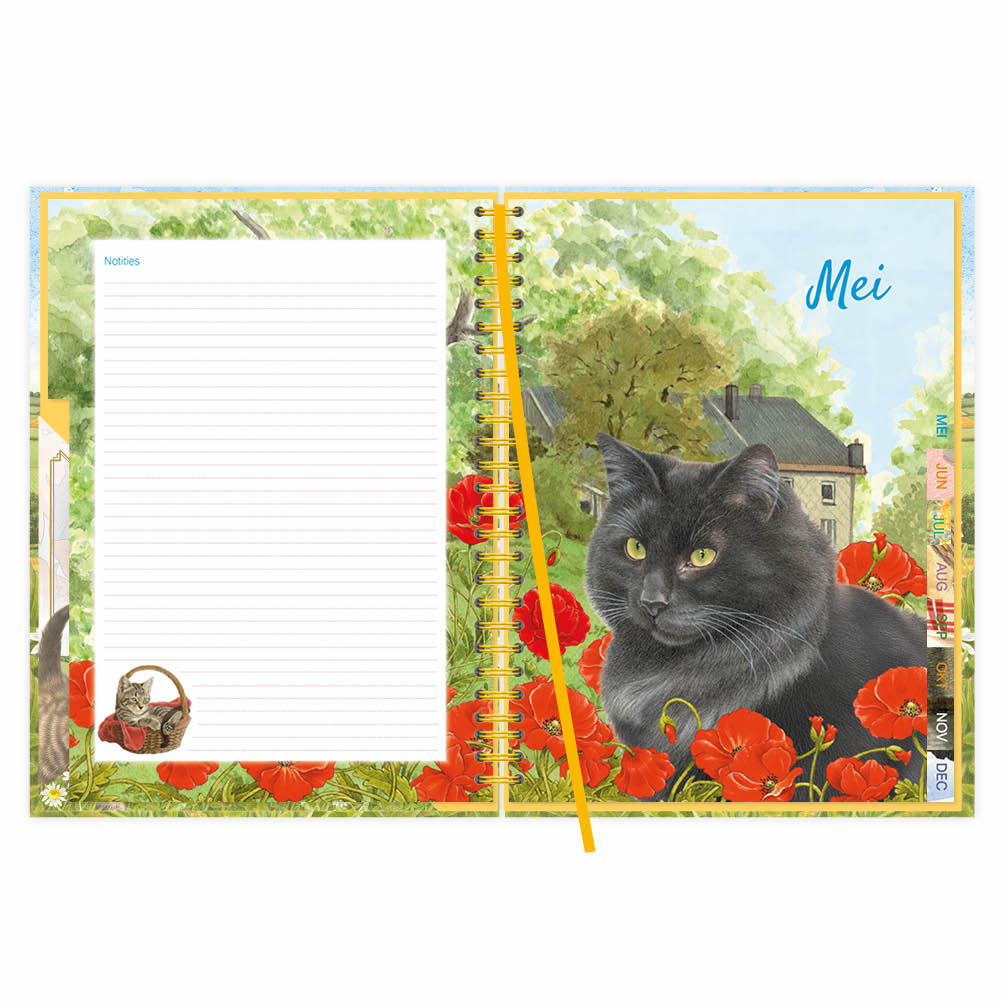 Franciens katten bureau-agenda (harde kaft) Mischa 2027 - Afbeelding 3