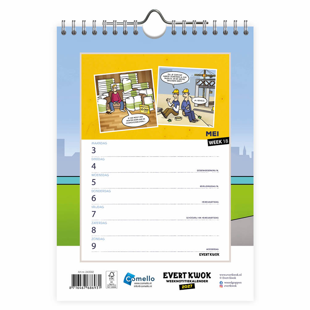 Evert Kwok Weeknotitiekalender Pupillen 2027 - Afbeelding 3