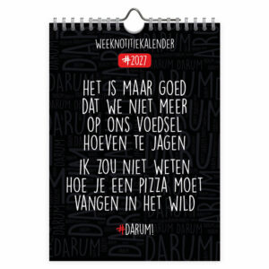 Darum! WEEKnotitiekalender 2027
