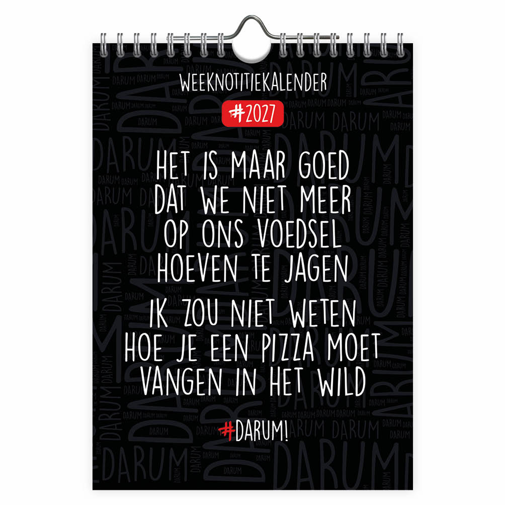Darum! WEEKnotitiekalender 2027