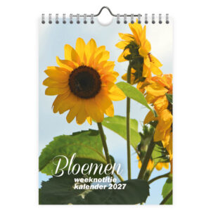 Bloemen WEEKnotitiekalender 2027