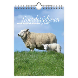 Boerderijdieren WEEKnotitiekalender 2027
