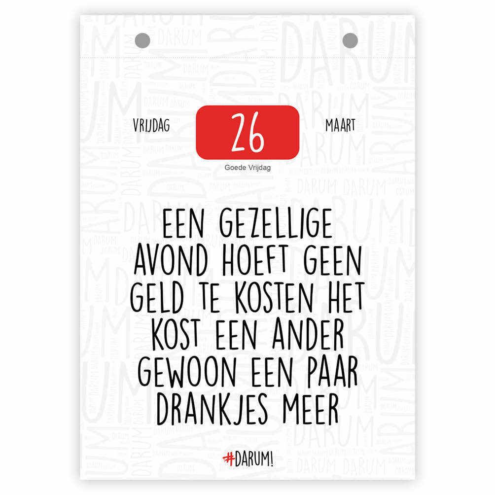 Darum! Scheurkalender 2027 - Afbeelding 2