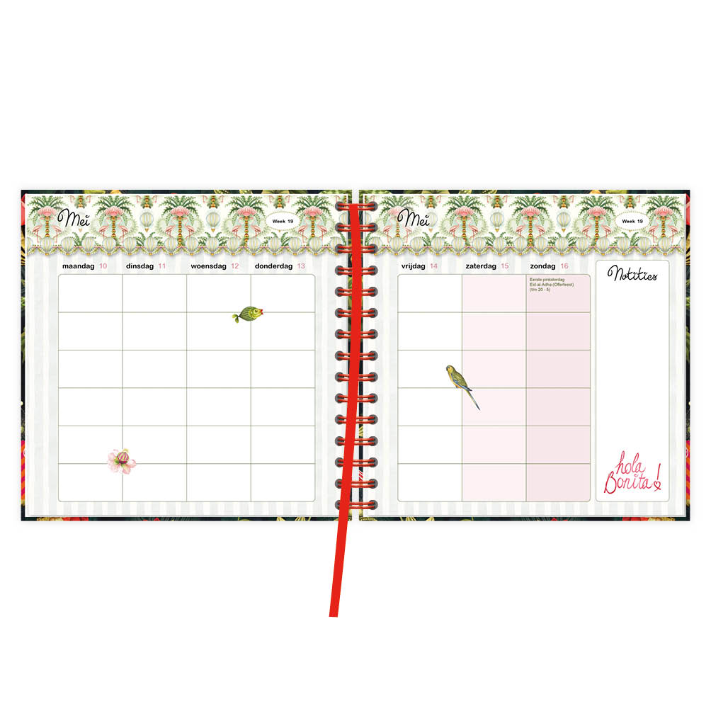Studio Pompidom familienotitie-agenda t/m 5 pers. (harde kaft) Circus 2027 - Afbeelding 2