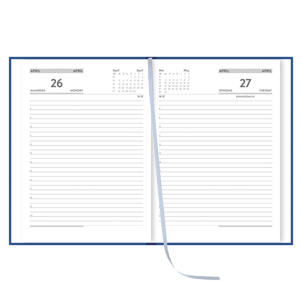 Buro-agenda Donkerblauw 2027 - Afbeelding 2