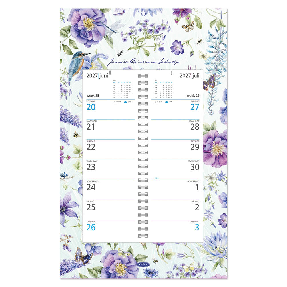Janneke Brinkman WEEKomleg op schild Blauwe Bloemen 2027
