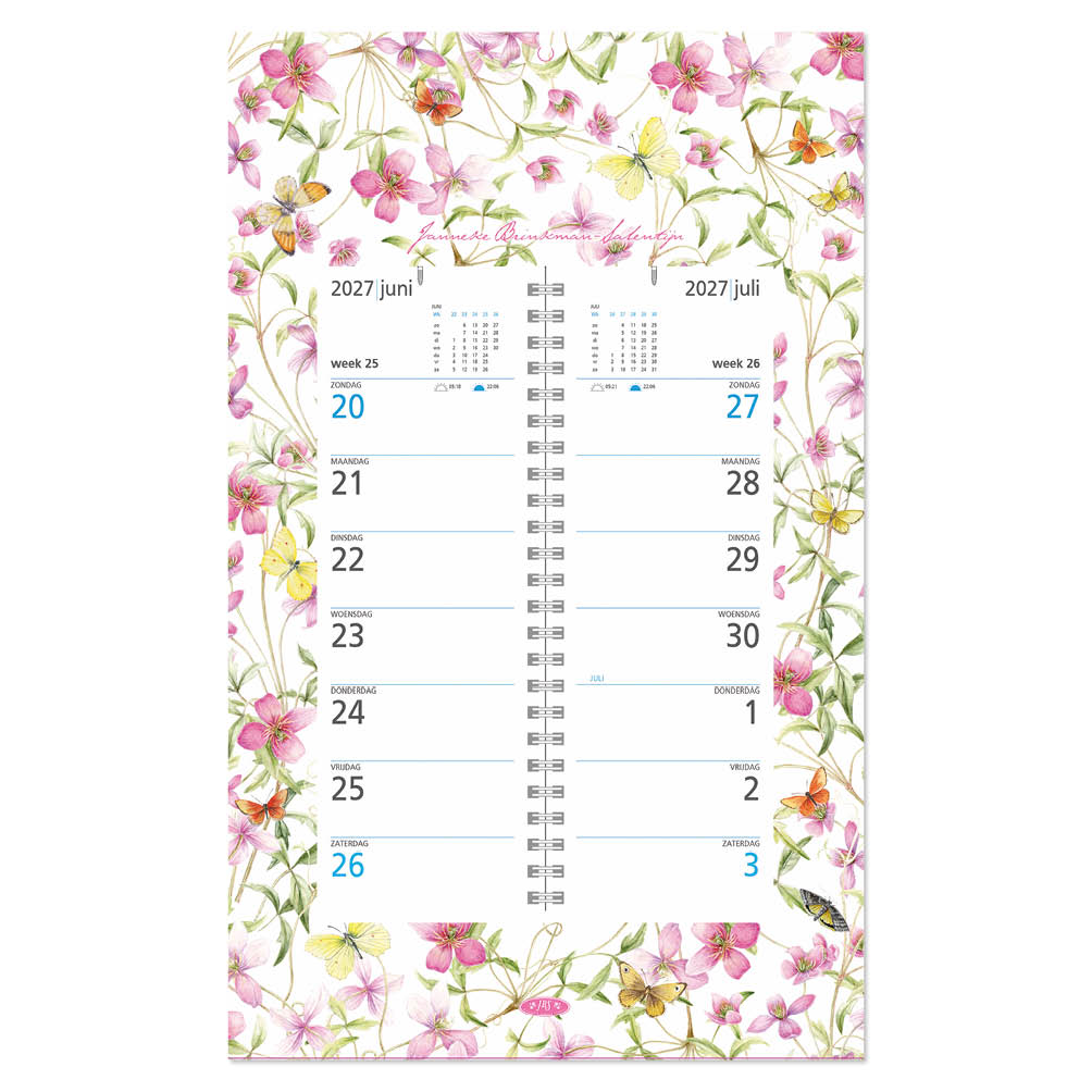 Janneke Brinkman WEEKomleg op schild Clematis 2027