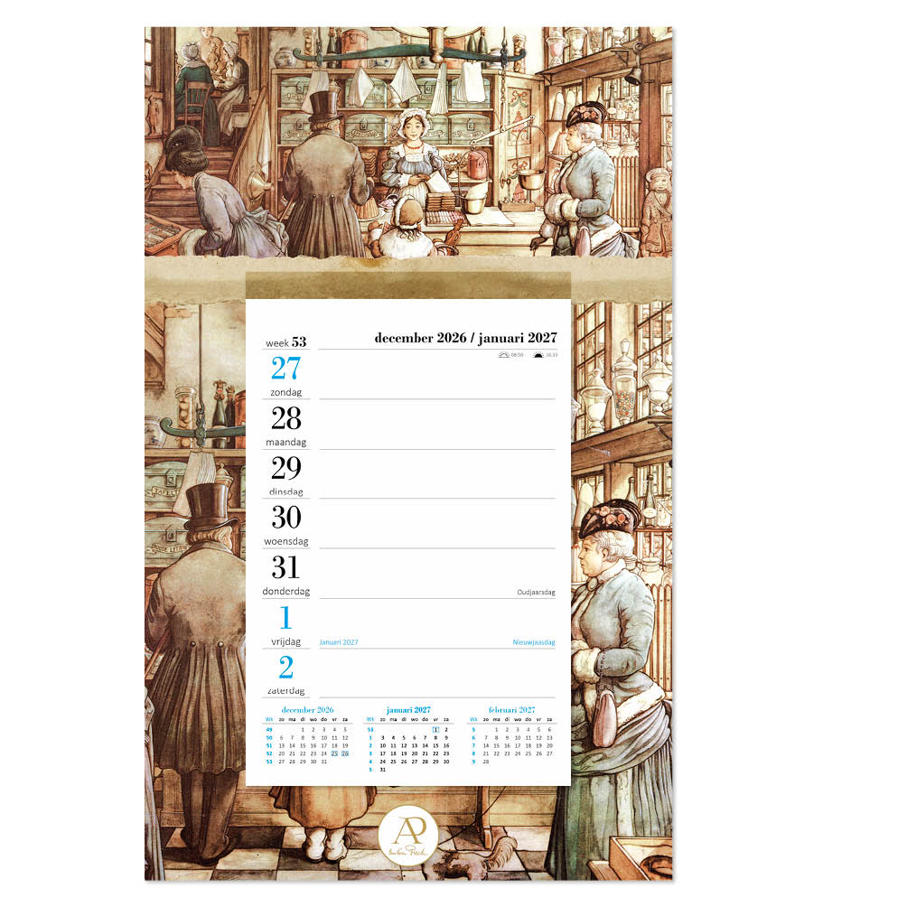 Anton Pieck Weeknotitie op schild Bakkerij 2027