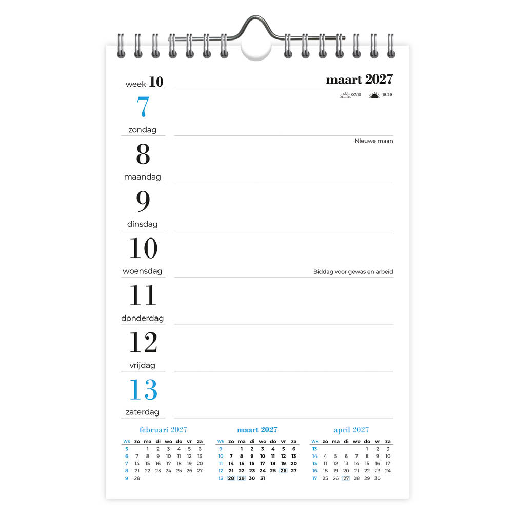 Omslag weekkalender spiraal 2027 - Afbeelding 2