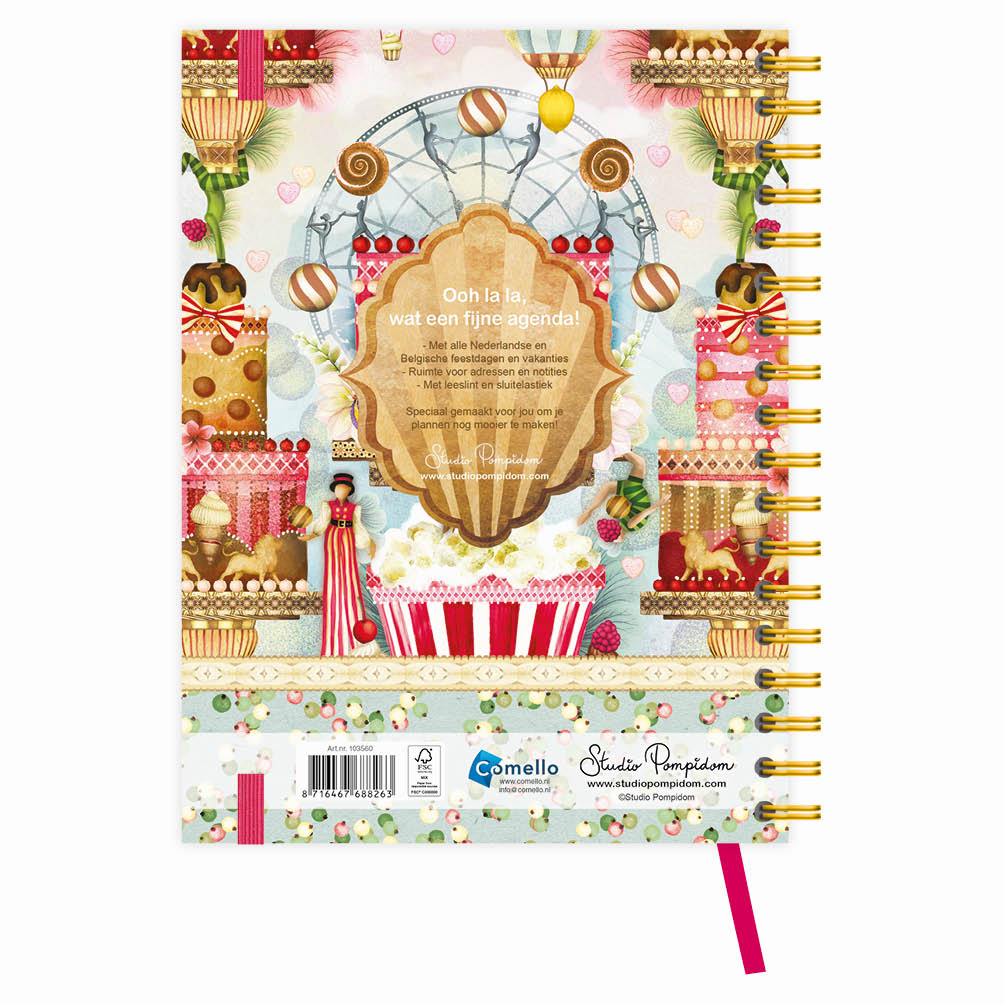 Studio Pompidom bureau-agenda (harde kaft) Pom Popcorn 2027 - Afbeelding 3