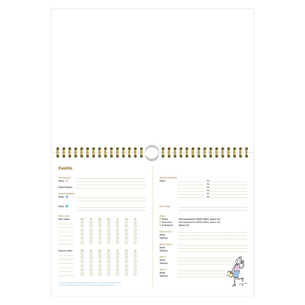 Home Work Time familieplanner oblong 2027 - Afbeelding 3