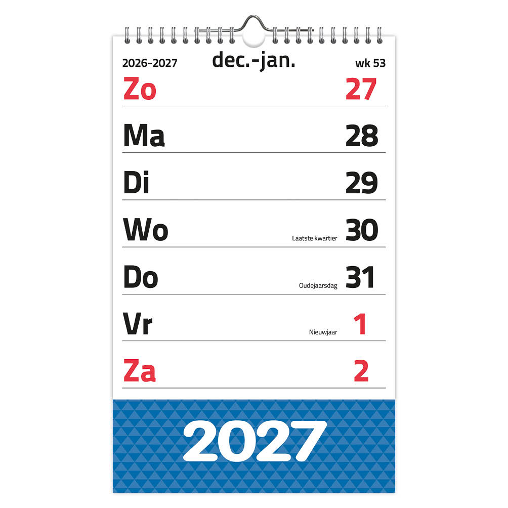 Weekkalender XL 2027