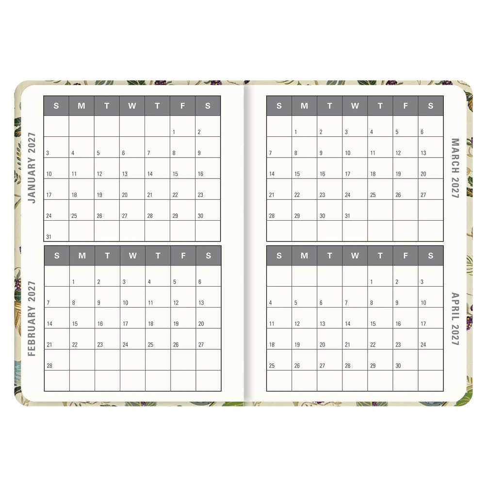 Birds and Berries Compact diary 16-mnds 2027 - Afbeelding 2