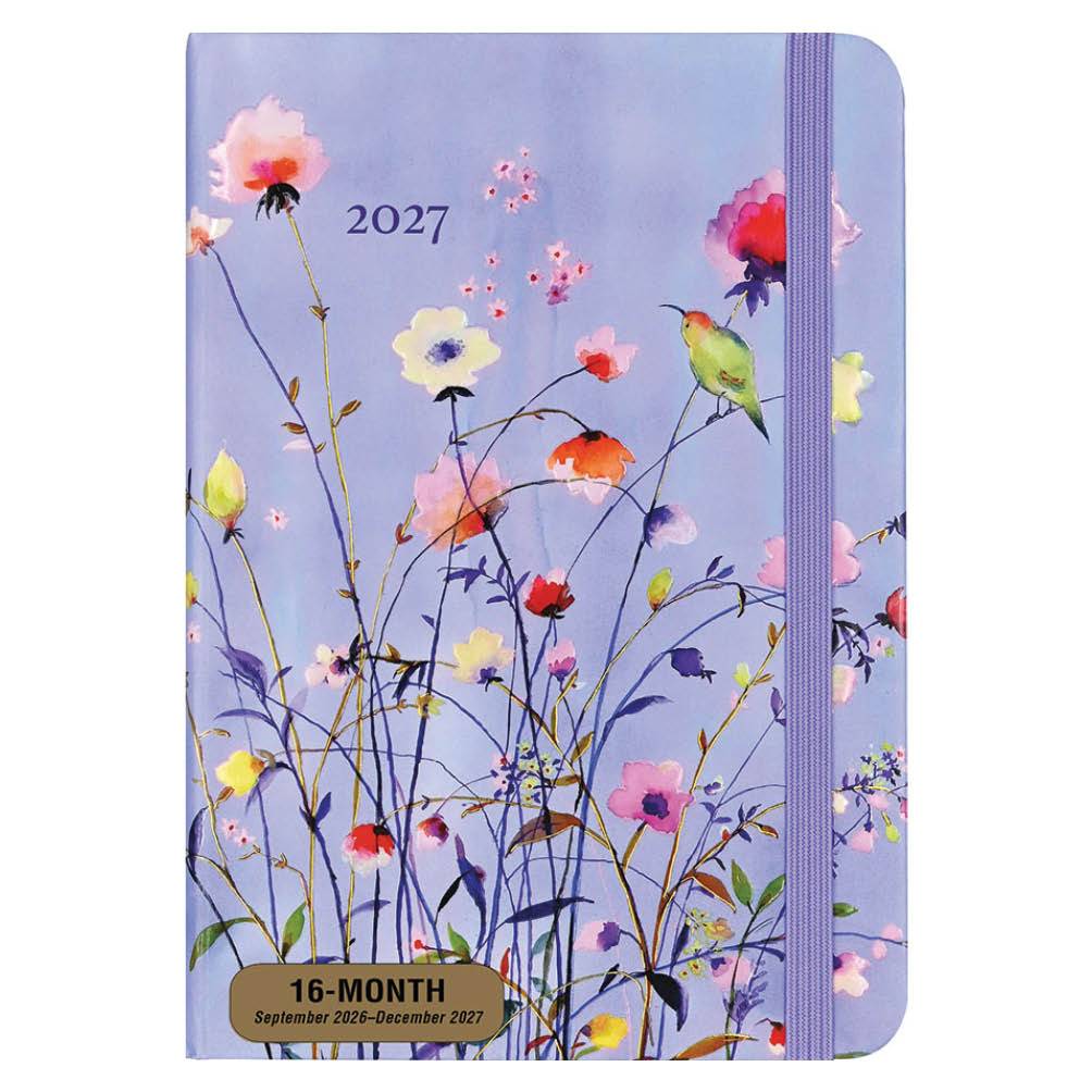 Lavender Wildflowers Compact diary 16-mnds 2027