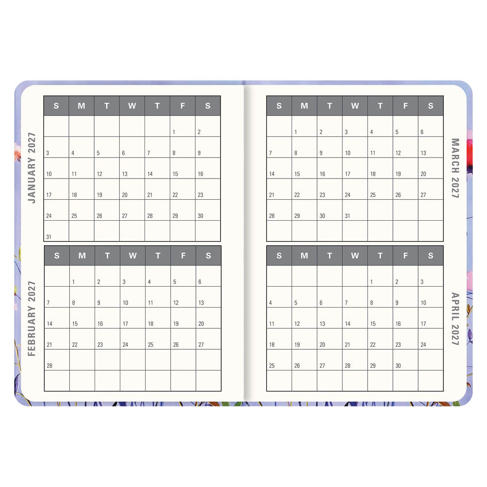 Lavender Wildflowers Compact diary 16-mnds 2027 - Afbeelding 2