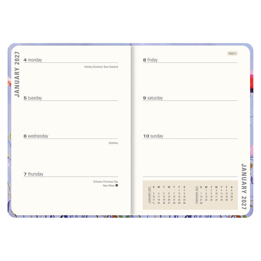 Lavender Wildflowers Compact diary 16-mnds 2027 - Afbeelding 3