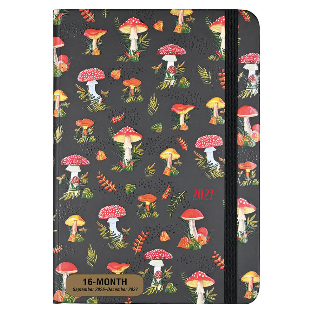 Mushrooms Compact diary 16-mnds 2027