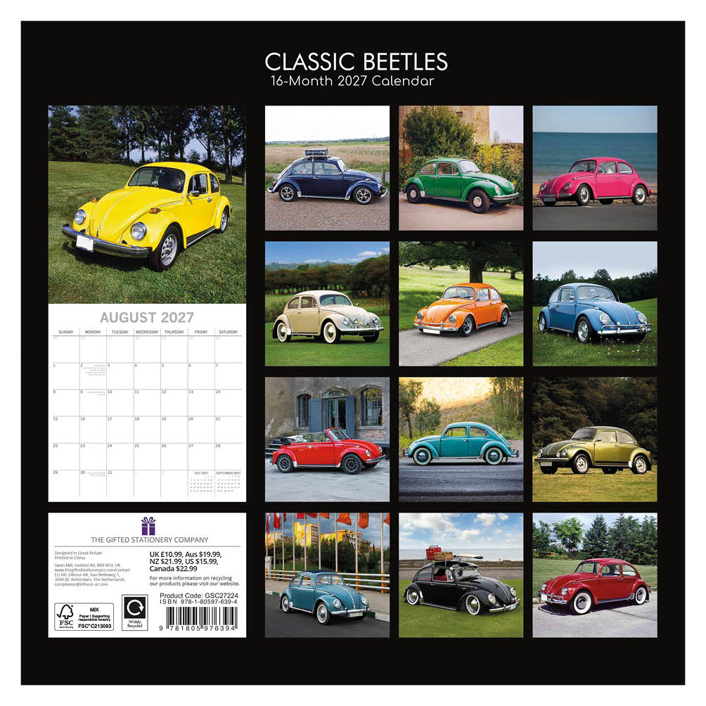 Classic Beetles kalender 2027 - Afbeelding 3