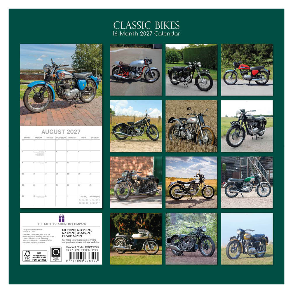 Classic Bikes kalender 2027 - Afbeelding 3