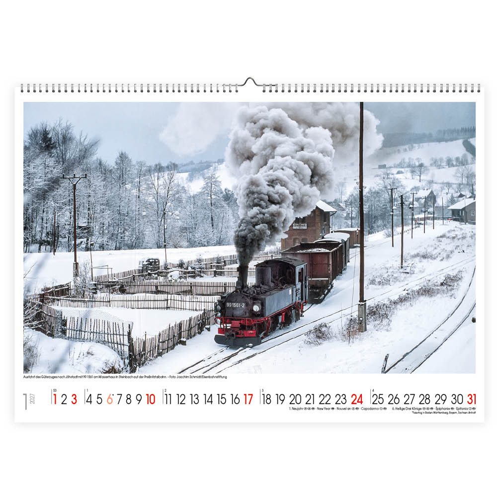 Fascinerende Eisenbahnen kalender 2027 - Afbeelding 2