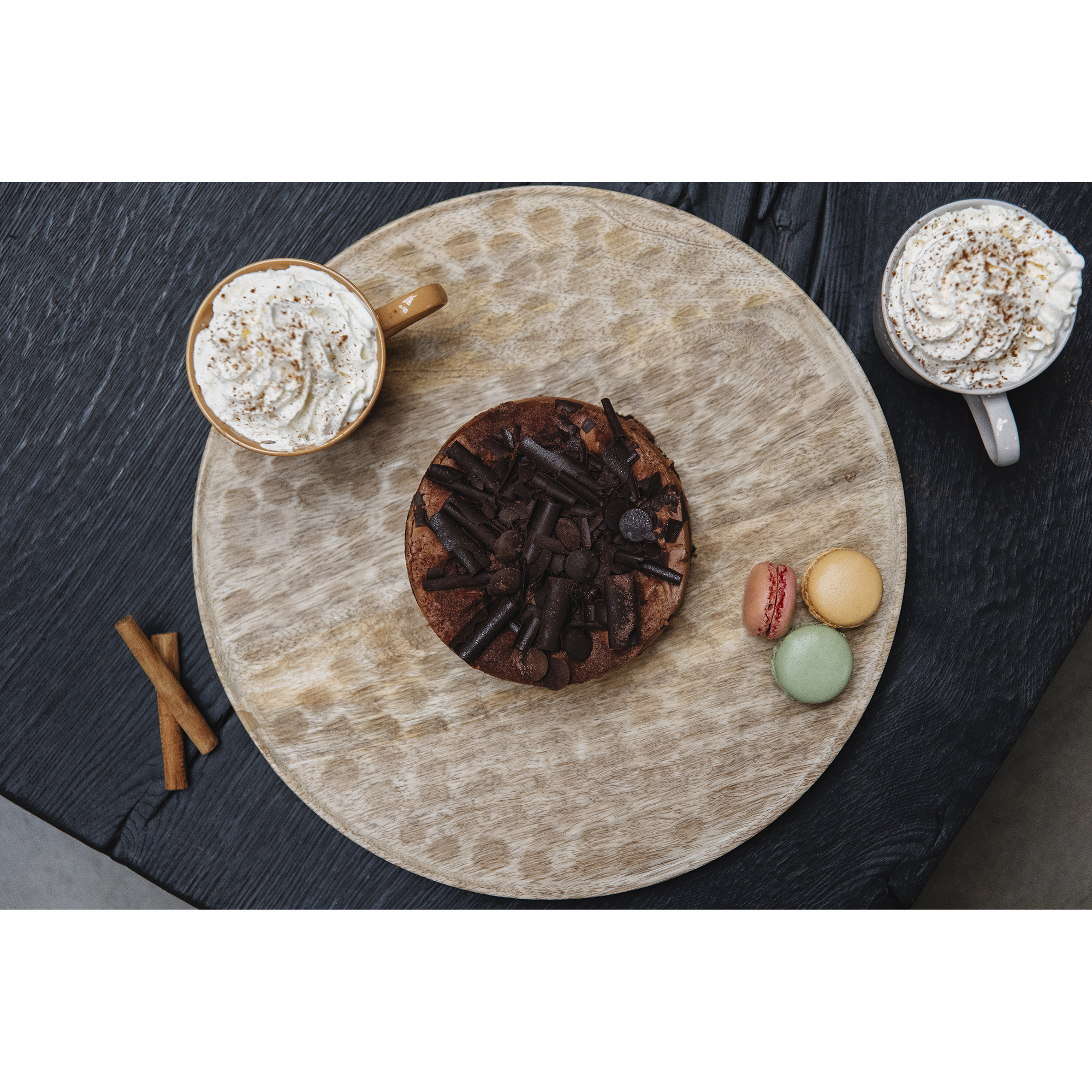 Serveerplank Artisan rond naturel - Afbeelding 3